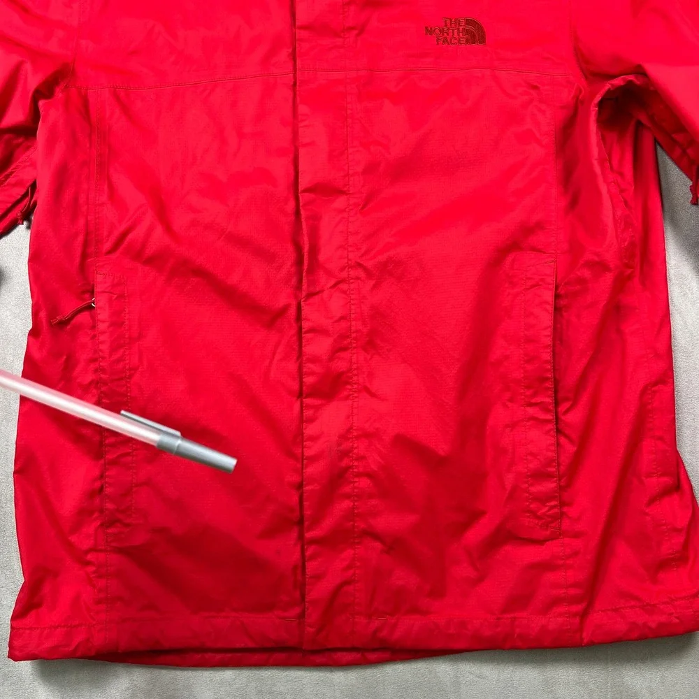 The North Face Venture 2 Jacket Mens L Red Hooded Waterproof Outdoor Windbreaker